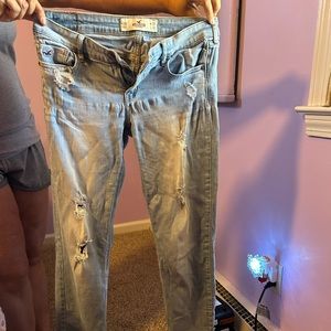 Hollister women blue jeans good condition